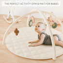 Baby Play Gym - Soft Cotton Mat with 6 Toys