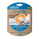 Advantage One Piece Silicone Pacifiers 6-18m - Blue