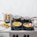8-Piece Classic Matte Stainless Steel Cookware Set