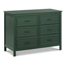 Charlie 6-Drawer Double Dresser - Forest Green