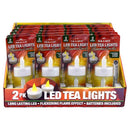 Magic Seasons White No Scent LED Flameless Tea Lights, Pack of 24