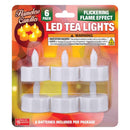 Magic Seasons White No Scent LED Flameless Tea Lights, Pack of 12