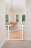 Adjustable Pressure-Mounted Walk-Through Gate - White