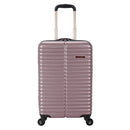 3pc Hardside Checked Spinner Luggage Set - Rose Gold