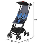 Pockit Air All-Terrain Travel Lightweight Stroller - Night Blue