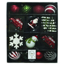 Decoris Assorted Shatterproof Ornament 8 in., Pack of 6