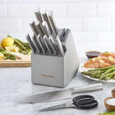 15-Piece Japanese Steel Knife Block Set - Grey