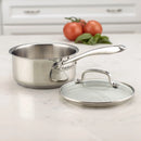 Classic 1qt Stainless Steel Saucepan with Cover - Silver