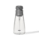 15oz Soap Dispenser Gray: Kitchen & Hand Soap Pump, Plastic, Compatible with Gel & Dish Soaps, 7.75" Height