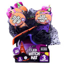 Magic Seasons Multicoloured 5 in. Prelit Witch Hat Headbands Halloween Decor, Pack of 6