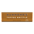Hammond's Candies Toffee Brittle Dark Chocolate Candy Bar 2.25 oz, Pack of 12