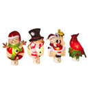 Gerson Assorted Snowman/Santa/Cardinal/Peppermint Nightlight 6 in., Pack of 12