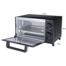 1050 W 4-Slice Toaster Oven with 3 Settings - Black
