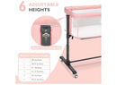 2 in 1 Baby Bassinet Bedside Sleeper - Pink