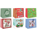 Paper Images X-Jumbo Assorted Christmas Gift Bag, Pack of 24