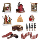 Lemax Assorted Village Accessories 3 in., Pack of 20