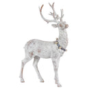 Gerson White Standing Holiday Deer Figurine 12 in., Pack of 8