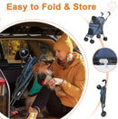 Travel Portable Dog Stroller - Navy