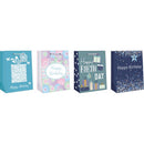Paper Images Assorted Adult Birthday Medium Gift Bag, Pack of 12