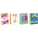 Paper Images Assorted General Birthday Medium Gift Bag, Pack of 12