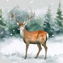 P Graham Dunn Multicolored Winter Deer Wall Sign 11 in., Pack of 4
