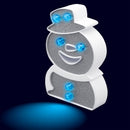 Shawshank LEDz LED Blue/White Snowman or Snowflake Marquee, Pack of 12