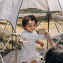 Go With Me Deluxe Eclipse Portable Playard with Canopy and Pad - Sandstone