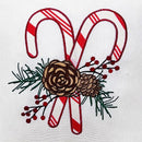Celebrations Home White Candy Cane Pillow 16 in., Pack of 4