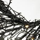 Celebrations Purple 35 ct 20 in. LED Prelit Black Twig Wreath, Pack of 6