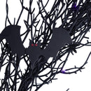 Celebrations Purple 50 ct 9 ft. LED Prelit Black Twig Garland, Pack of 6