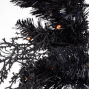 Celebrations Orange/Purple 65 ct 24 in. LED Prelit Black Spider Wreath, Pack of 4