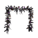 Celebrations Orange 50 ct 10 ft. LED Prelit Spider Garland, Pack of 4