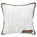 Celebrations Home Brown/White Cozy Knit Pillow 16 in., Pack of 4
