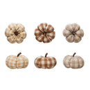 Creative Co-Op 3 in. Fabric Pumpkin Halloween Decor, Pack of 24