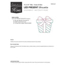Celebrations LED Multi Present Silhouette 15 in. Hanging Decor