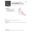 Celebrations LED Red Cardinal Silhouette 15 in. Hanging Decor