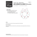 Celebrations LED Multi Wreath Silhouette 15 in. Hanging Decor