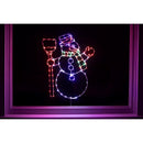 Celebrations LED Multi Snowman Silhouette 17 in. Hanging Decor
