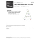 Celebrations LED Multi Christmas Tree Silhouette 17 in. Hanging Decor