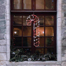 Celebrations LED Red/White Candy Cane Silhouette 15 in. Hanging Decor