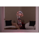 Celebrations LED Red/White Candy Cane Silhouette 15 in. Hanging Decor