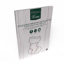 Celebrations LED Red/White Stocking Silhouette 15 in. Hanging Decor
