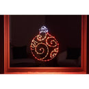 Celebrations LED Red/White Ornament Silhouette 15 in. Hanging Decor