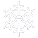 Celebrations LED Pure White Snowflake 24 in. Hanging Decor
