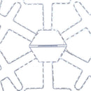 Celebrations LED Pure White Snowflake 24 in. Hanging Decor