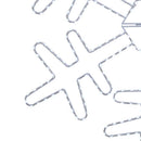 Celebrations LED Pure White Snowflake 24 in. Hanging Decor