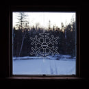 Celebrations LED Pure White Snowflake 24 in. Hanging Decor