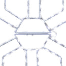 Celebrations LED Pure White Snowflake 12 in. Hanging Decor