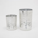 Gerson Silver Glass Holiday Candle Holder 7 in., Pack of 6