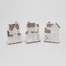 Gerson Gingerbread House Table Decor 6 in., Pack of 12